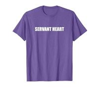Cœur de serviteur T-Shirt, Homme, Violet Chiné, L