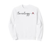 Cœur de sociologie Mignon écrit à la Main Typographie Cadeau Sweatshirt
