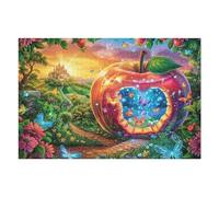 Cœur de Terre de Galaxie 1000 Pièces Puzzle Adulte en Carton Rigide Haute Qualité Difficile Niveau Expert Anti-Stress Jeu De Société Idée Cadeau Anniversaire Premium 1000 PCS