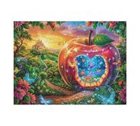 Cœur de Terre de Galaxie 500 Pièces Puzzle pour Ado en Carton Anti-Déchirure Facile Débutant Jeu De Société Soirée Entre Amis Cadeau Anniversaire Petit Prix 500 PCS