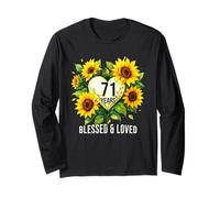 Cœur de Tournesol 71 Ans Blessed Loved Manche Longue