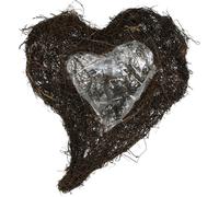 Cœur de vigne Jardinière naturelle pour fleurs de deuil 30cm x 25cm