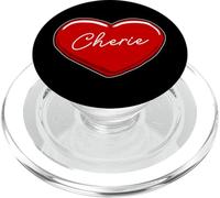 Cœur dessiné à la Main Cherie - Prénom Cœurs I Love Cherie PopSockets PopGrip pour MagSafe