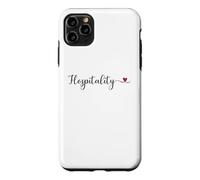 Cœur d'hospitalité Mignon avec Typographie Manuscrite Cadeau Coque pour iPhone 11 Pro Max