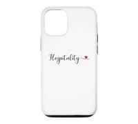 Cœur d'hospitalité Mignon avec Typographie Manuscrite Cadeau Coque pour iPhone 12/12 Pro