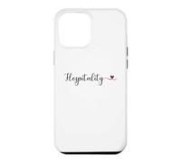 Cœur d'hospitalité Mignon avec Typographie Manuscrite Cadeau Coque pour iPhone 12 Pro Max