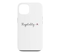 Cœur d'hospitalité Mignon avec Typographie Manuscrite Cadeau Coque pour iPhone 13