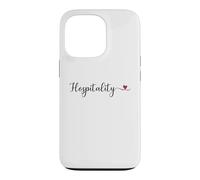 Cœur d'hospitalité Mignon avec Typographie Manuscrite Cadeau Coque pour iPhone 13 Pro