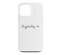 Cœur d'hospitalité Mignon avec Typographie Manuscrite Cadeau Coque pour iPhone 13 Pro Max