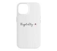 Cœur d'hospitalité Mignon avec Typographie Manuscrite Cadeau Coque pour iPhone 14