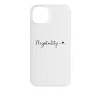 Cœur d'hospitalité Mignon avec Typographie Manuscrite Cadeau Coque pour iPhone 14 Plus