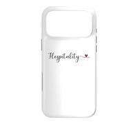 Cœur d'hospitalité Mignon avec Typographie Manuscrite Cadeau Coque pour iPhone 17 Pro Max