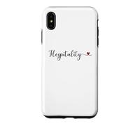Cœur d'hospitalité Mignon avec Typographie Manuscrite Cadeau Coque pour iPhone XS Max