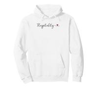 Cœur d'hospitalité Mignon avec Typographie Manuscrite Cadeau Sweat à Capuche