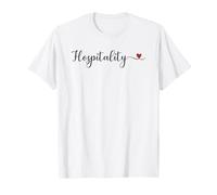Cœur d'hospitalité Mignon avec Typographie Manuscrite Cadeau T-Shirt