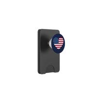 Cœur Drapeau américain PopSockets PopWallet pour MagSafe