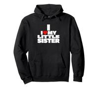 Cœur drôle avec Inscription « My Little Sister » Sweat à Capuche
