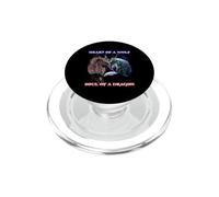 Cœur d'un Loup âme d'un Dragon PopSockets PopGrip pour MagSafe