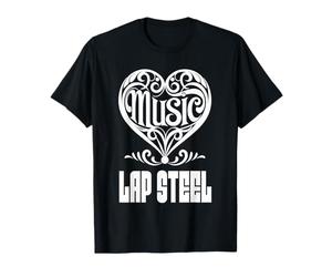 Cœur élégant pour Amateurs de Musique pour Les Fans de Guitare Lap Steel T-Shirt