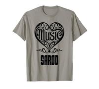Cœur élégant pour Amateurs de Musique pour Les Fans de Sarod T-Shirt