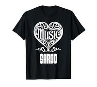 Cœur élégant pour Amateurs de Musique pour Les Fans de Sarod T-Shirt
