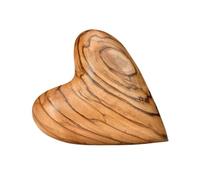 Cœur en bois d’olivier 5,50 cm - Cadeau artisanal de Bethléem - Porte-bonheur à emporter partout avec soi - Symbole d’amour et d’attachement
