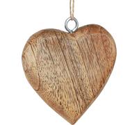 Cœur en bois Décoration Cœur à suspendre Nature Cœurs en bois Décoration champêtre Mariage Décoration de Noël 7cm 12 pièces