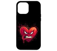 Cœur en Colère, Heart Cartoon, Crazy Love, Rage, Funny Coque pour iPhone 12 Pro Max