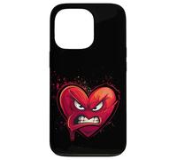 Cœur en Colère, Heart Cartoon, Crazy Love, Rage, Funny Coque pour iPhone 13 Pro