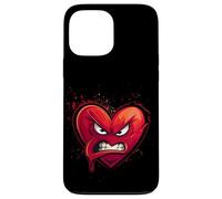 Cœur en Colère, Heart Cartoon, Crazy Love, Rage, Funny Coque pour iPhone 13 Pro Max
