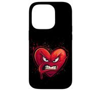Cœur en Colère, Heart Cartoon, Crazy Love, Rage, Funny Coque pour iPhone 14 Pro