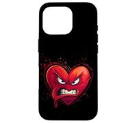 Cœur en Colère, Heart Cartoon, Crazy Love, Rage, Funny Coque pour iPhone 16 Pro