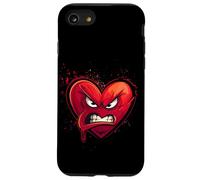 Cœur en Colère, Heart Cartoon, Crazy Love, Rage, Funny Coque pour iPhone SE (2020) / 7/8