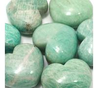 Cœur en cristal amazonite ~ 45 mm