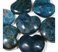 Cœur en cristal Apa bleu (qualité extra), ~ 45 mm