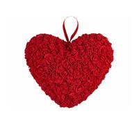 Cœur en roses artificielles 32 cm avec boîte cadeau
