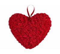 Cœur en roses artificielles 32 cm avec boîte cadeau Infactory