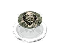 Cœur Épine Rose Foncé Floral Gothique Romance Botanique PopSockets PopGrip pour MagSafe