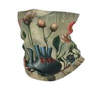 Cœur Et Fleurs Anatomie Humaine Vintage Femme Homme Bandeaux Multi-Usage Cache-Col Élastique Echarpe Tête Pirate pour Ski Motorcycle Bike
