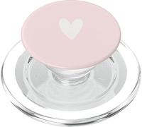 Cœur féminin Simple Minimaliste - Rose pâle PopSockets PopGrip pour MagSafe