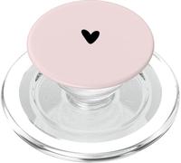Cœur féminin Simple Minimaliste - Rose pâle PopSockets PopGrip pour MagSafe