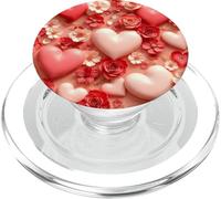 Cœur Floral Amour Romantique Fleur Design décoratif PopSockets PopGrip pour MagSafe