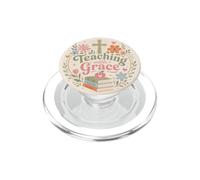 Cœur Floral pour Enseignant chrétien PopSockets PopGrip pour MagSafe