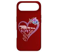 Cœur Floral Rose Maman Ours et Trois bébés Mamans Coque pour iPhone Air