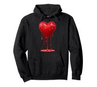 Cœur Fondant pour la Saint-Valentin Graphique Nouveauté Cadeaux d'amour Sweat à Capuche