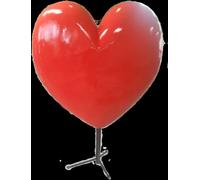 Cœur géant 160 160cm de haut Figurine décorative/publicitaire/panneau d'offre - GFK - surdimensionné XXL - pour l'extérieur