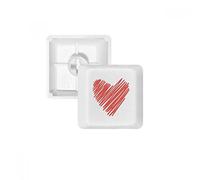 Cœur Graffiti Dessin de Saint-Valentin PBT Keycaps pour clavier mécanique Blanc OEM sans Marquage d'impression R2 multicolore
