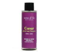 Cœur gravé sur l'écorce recharge Capilla parfumé cèdre tonka 150 ml terre d'Oc