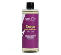 Cœur gravé sur l'écorce recharge Capilla parfumé cèdre tonka 400 ml terre d'Oc