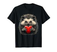 Cœur hérisson câlin Saint-Valentin T-Shirt